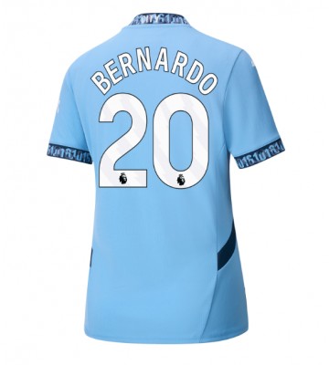 Manchester City Bernardo Silva #20 Primera Equipación Mujer 2024-25 Manga Corta